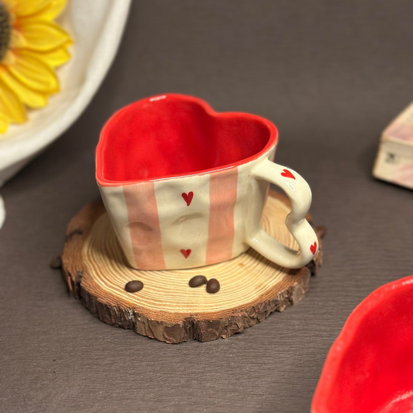 Red Heart Mug