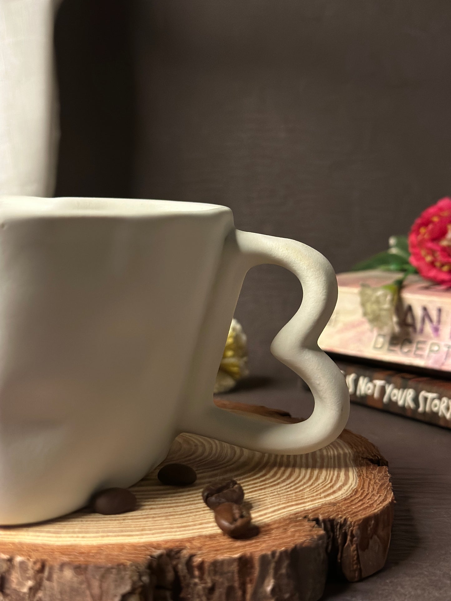 White Heart Mug