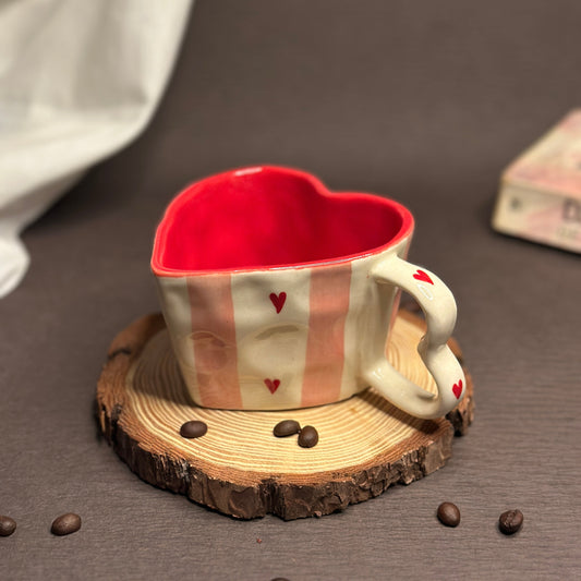 Red Heart Mug